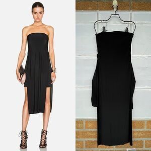 Helmut Lang Faint Draped Strapless Dress size 4